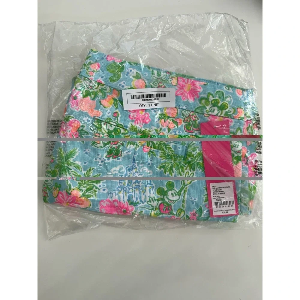 Lilly Pulitzer Lilly Loves Disney Scalloped Buttercup Shorts NWT 8